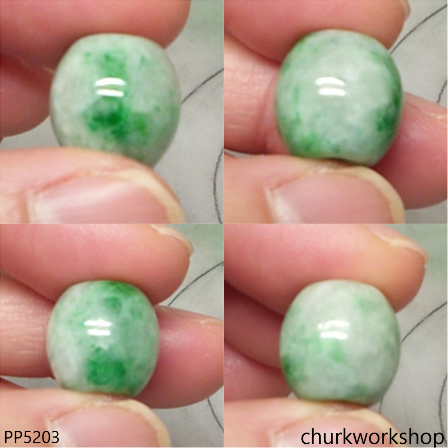 Green jade tubes necklace