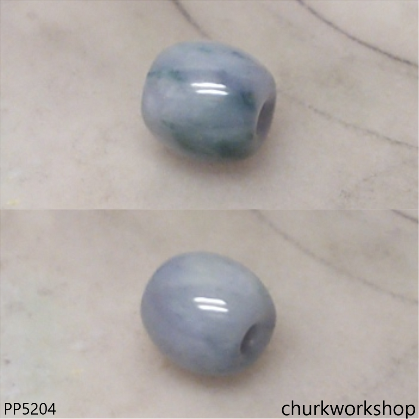 Grayish lavender jade tubes necklace