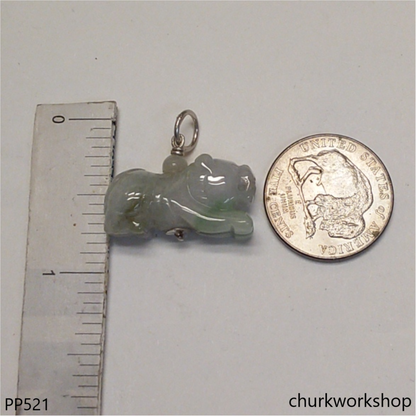 Small jade tiger pendant