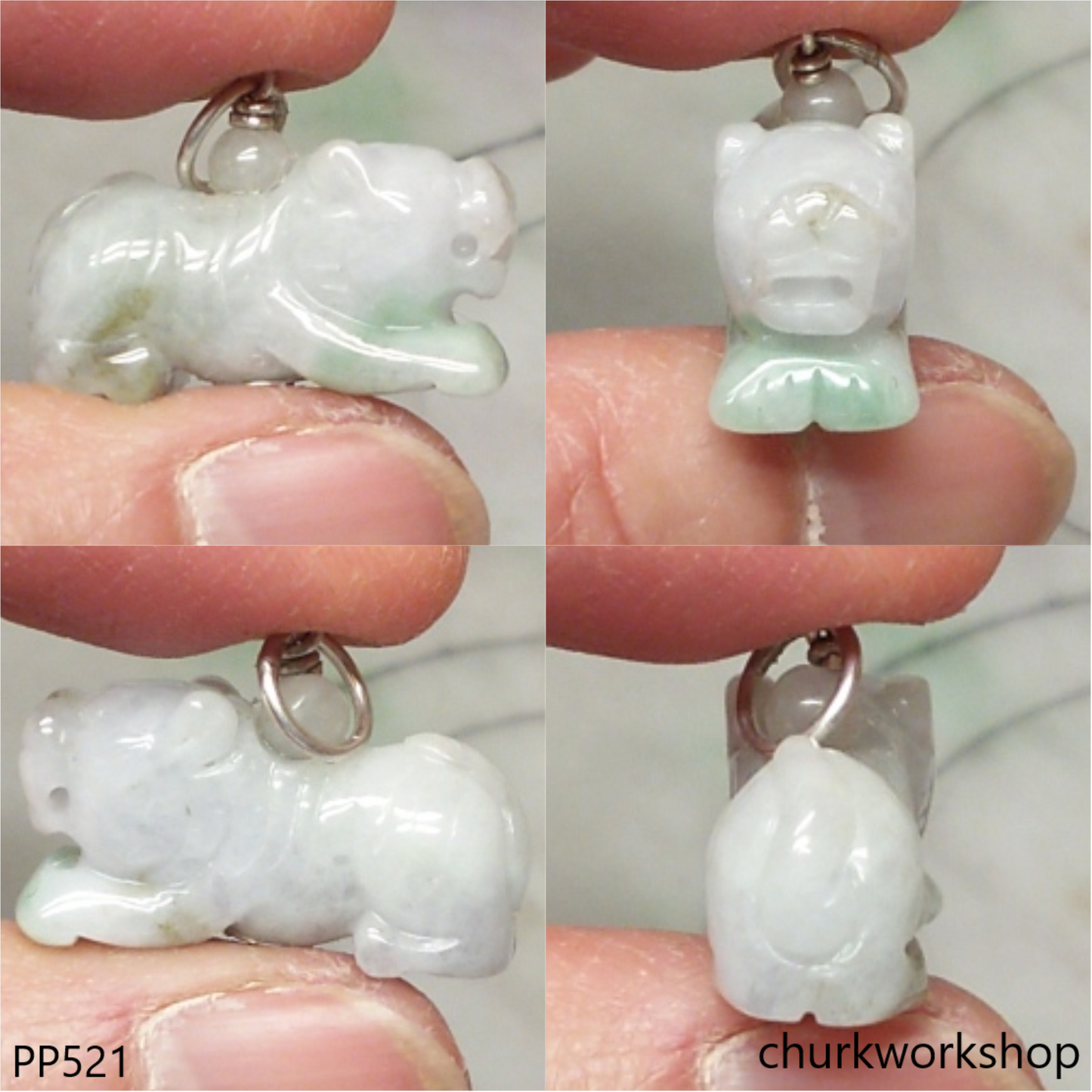 Small jade tiger pendant