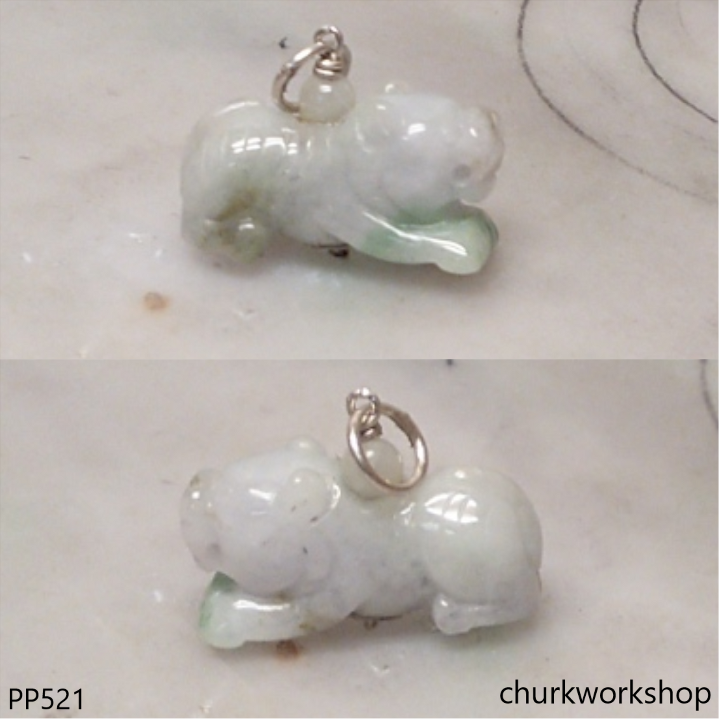 Small jade tiger pendant