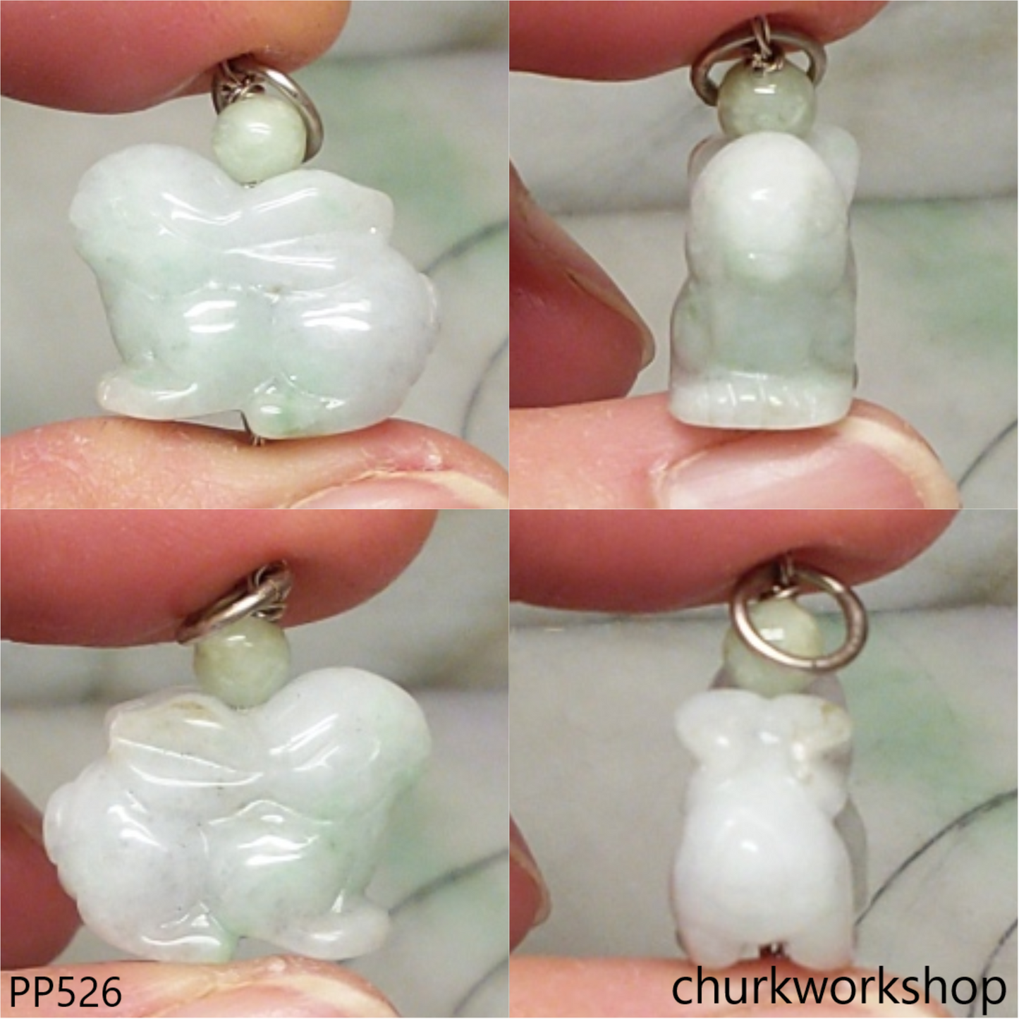 Small jade rabbit pendant