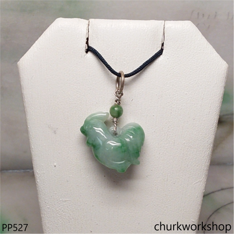 Small jade rooster pendant