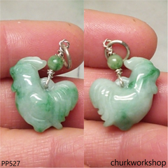 Small jade rooster pendant