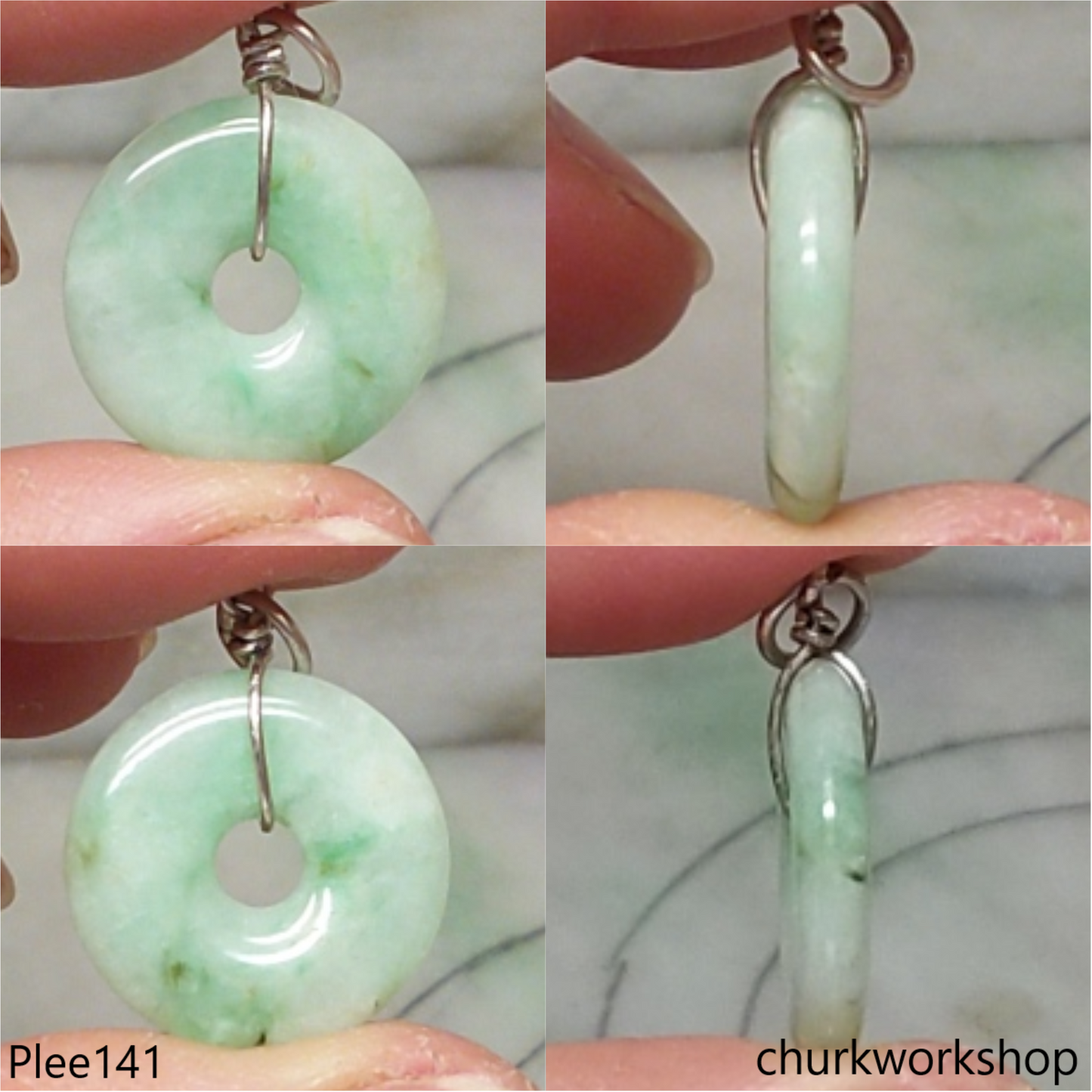 Small jade Donut pendant