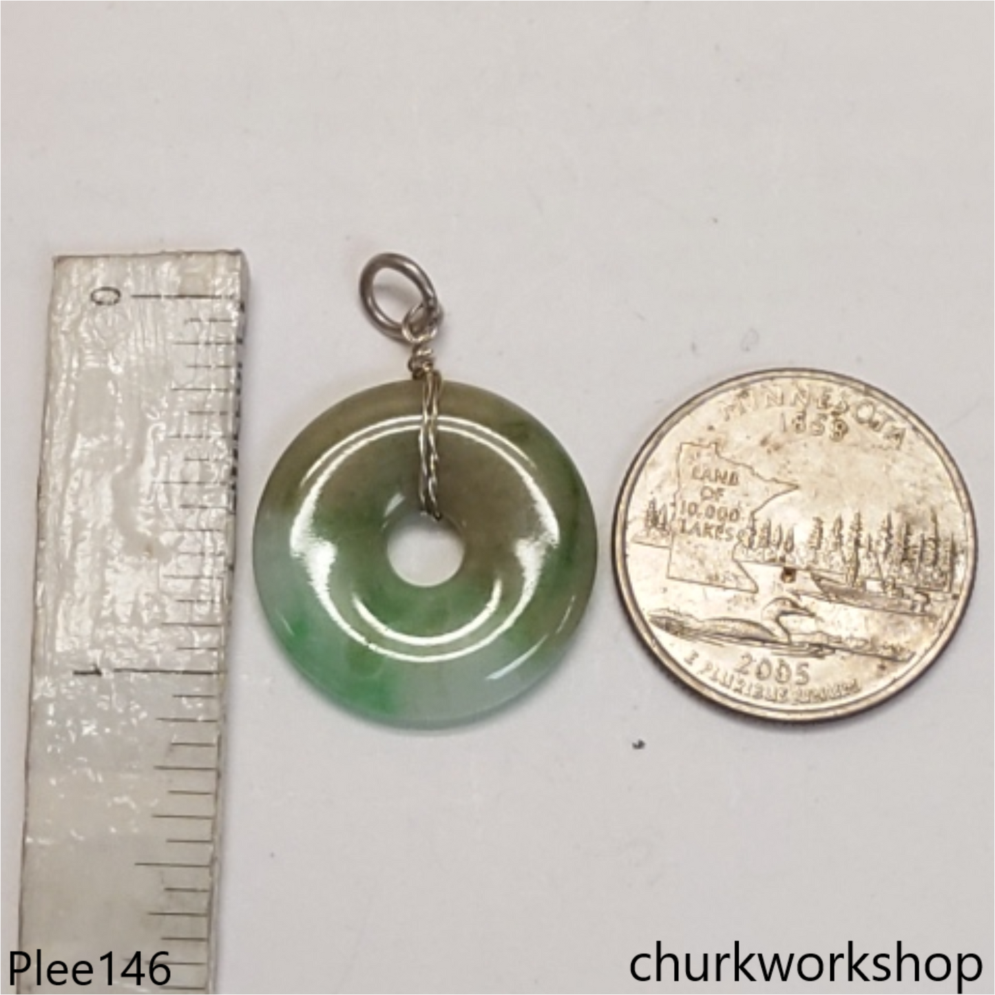 Jade Donut pendant