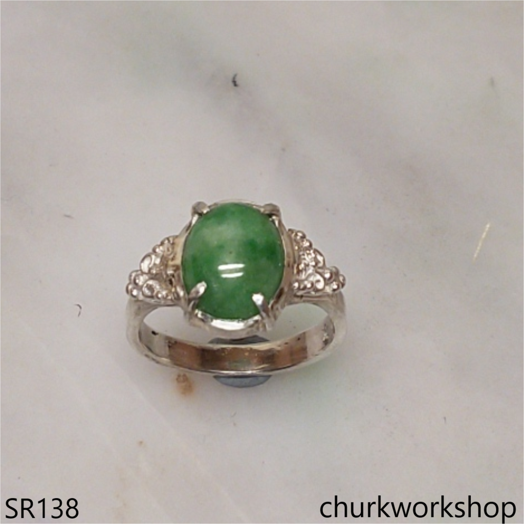 Green jade ring