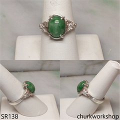 Green jade ring