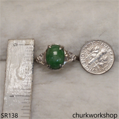 Green jade ring
