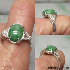 Green jade ring