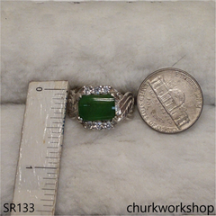 Green jade ring