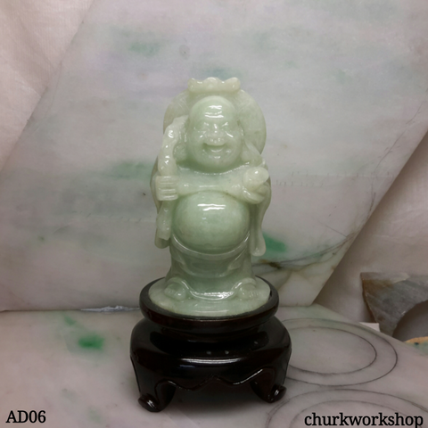 Light green happy Buddha