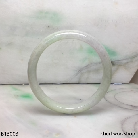 Light green mix pale lavender jade bangle