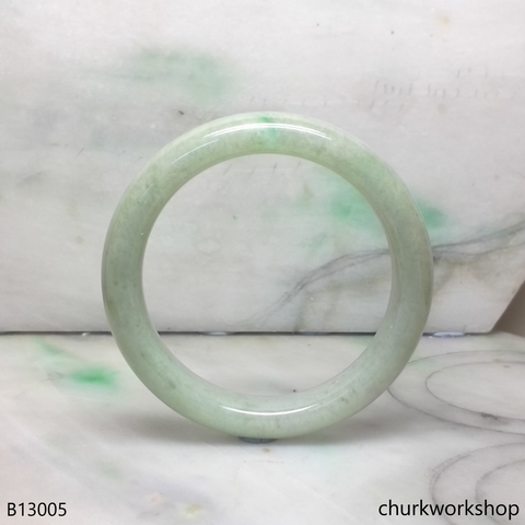 Light green jade bangle