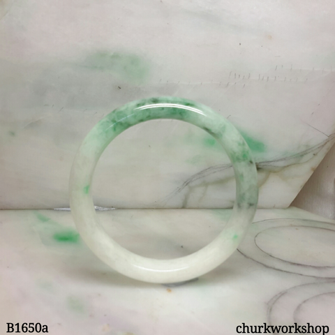 Bluish green jade bangle