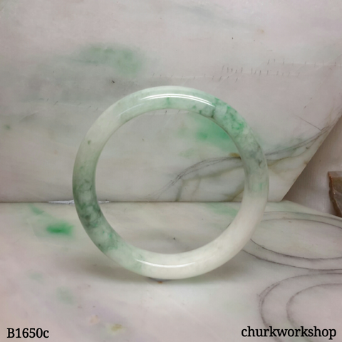 Spinach green jade bangle