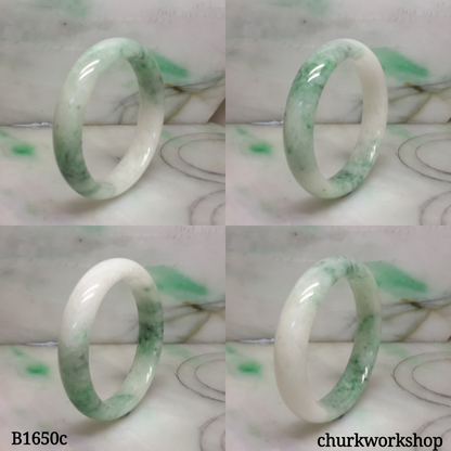Spinach green jade bangle