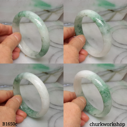 Spinach green jade bangle