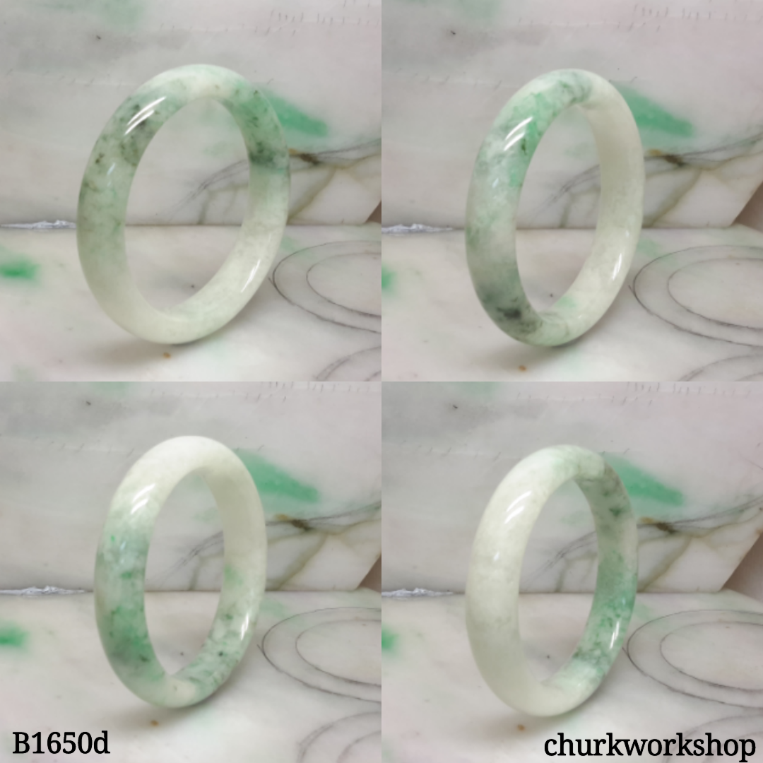 Spinach green jade bangle
