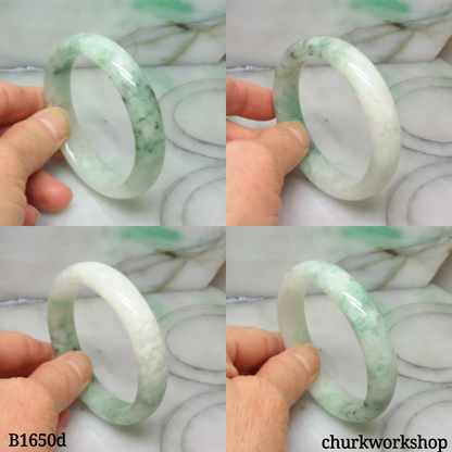 Spinach green jade bangle