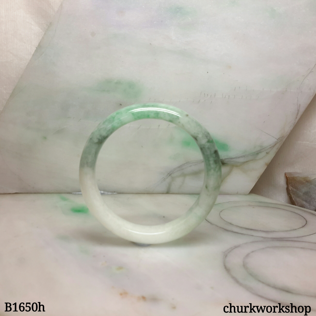 Spinach green jade bangle