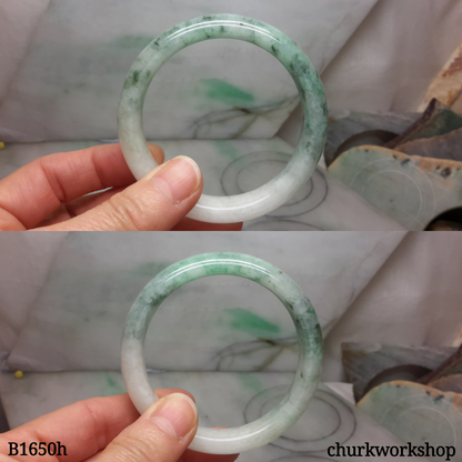 Spinach green jade bangle