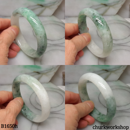 Spinach green jade bangle
