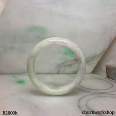 Light green mix with lavender jade bangle