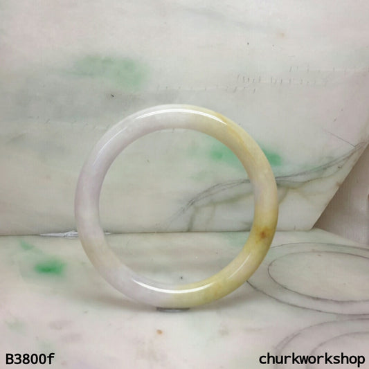 Lavender mix yellow jade bangle