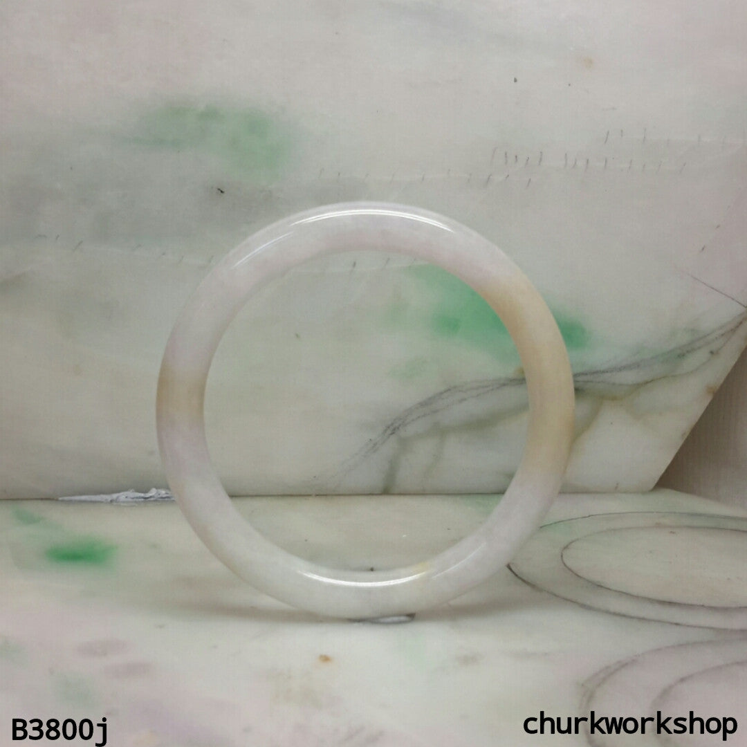 Lavender mix yellow small jade bangle