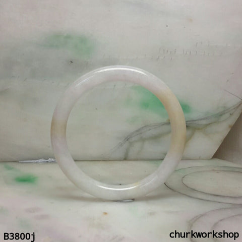 Lavender mix yellow small jade bangle
