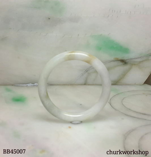 Pale lavender mix yellow splotches baby bangle