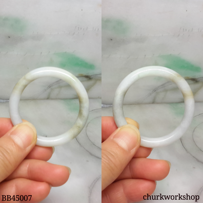 Pale lavender mix yellow splotches baby bangle