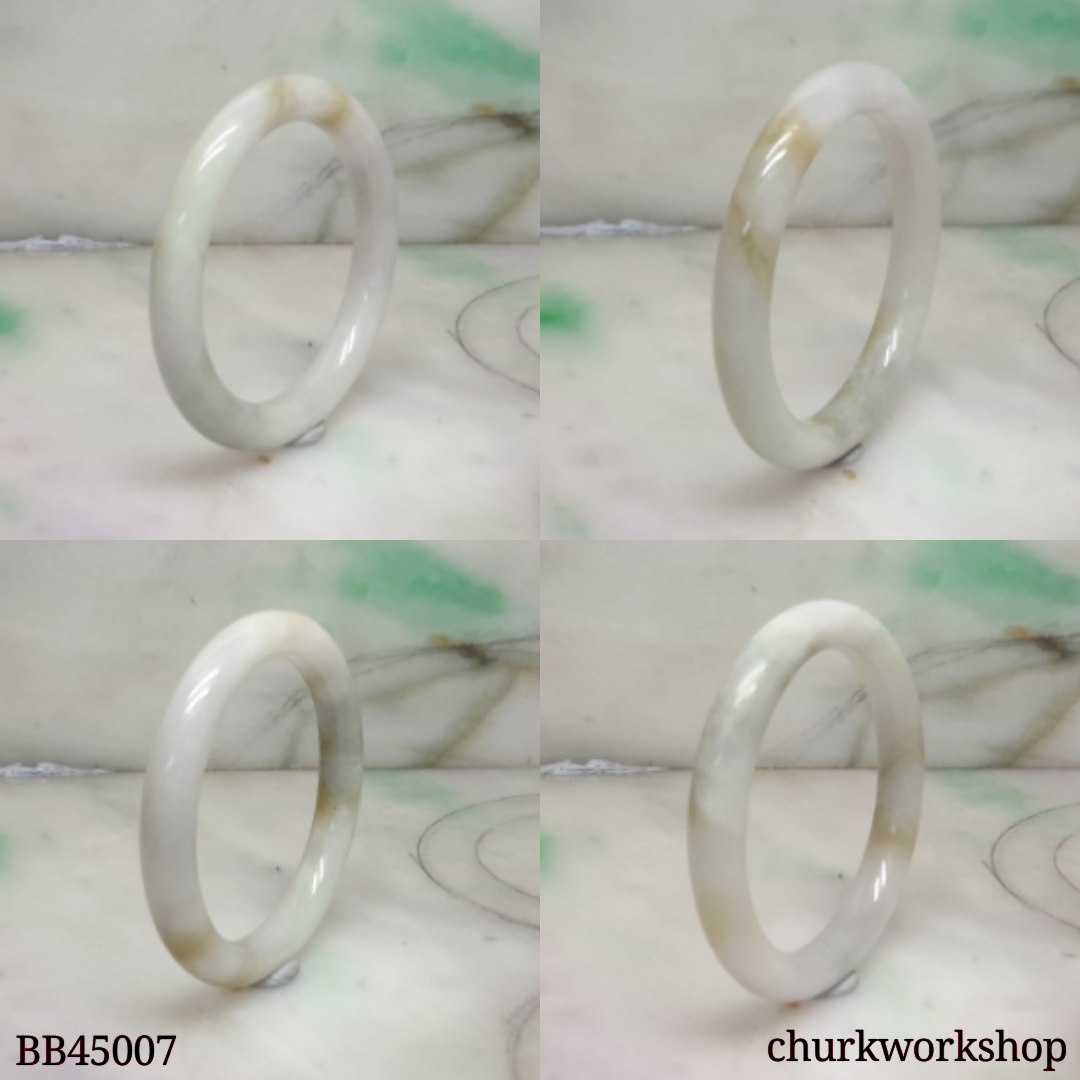 Pale lavender mix yellow splotches baby bangle