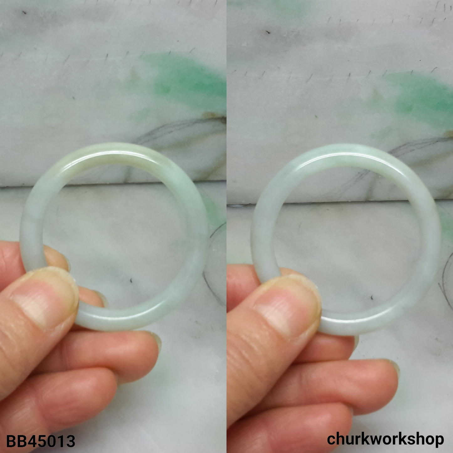 Pale green with touch of yellow baby bangle