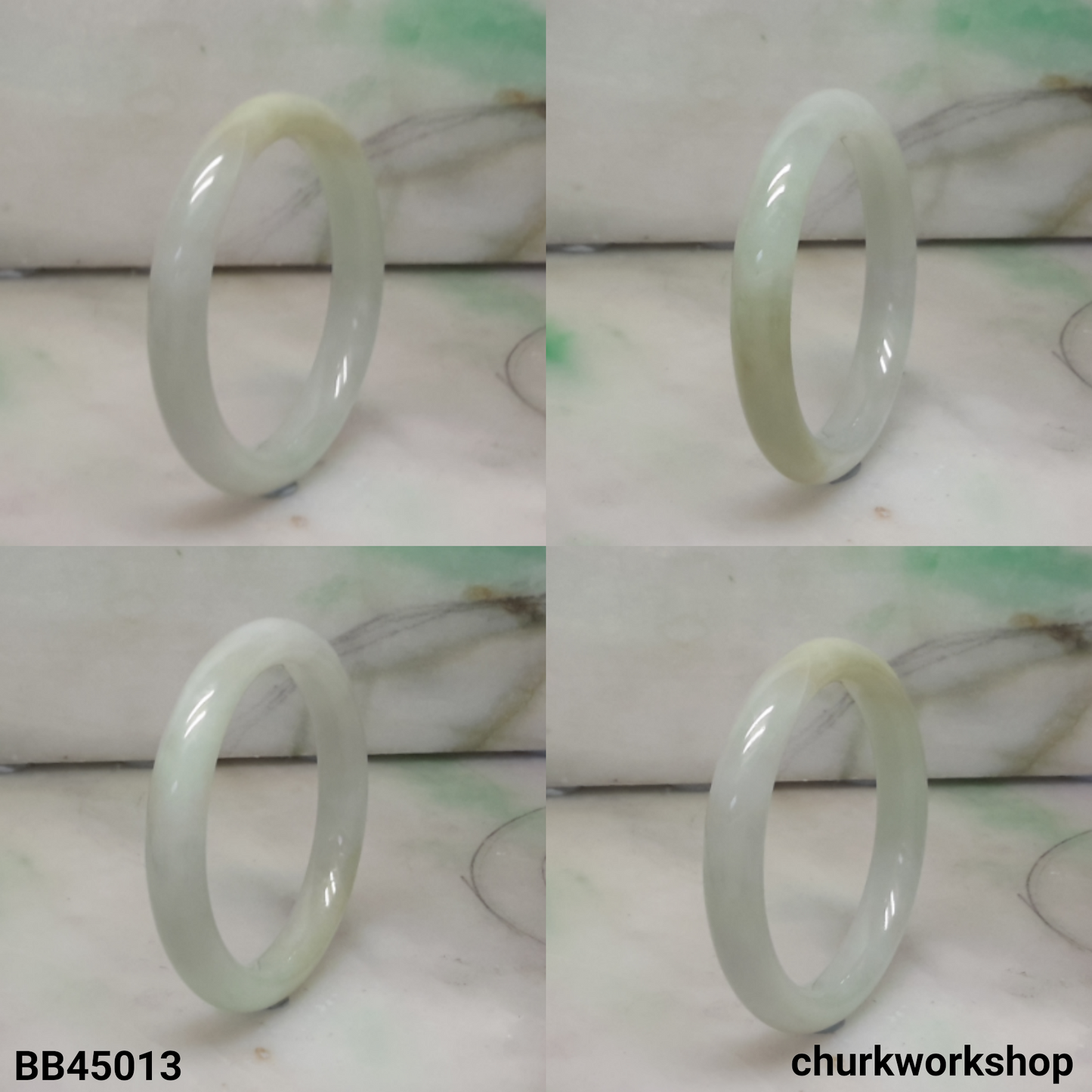 Pale green with touch of yellow baby bangle