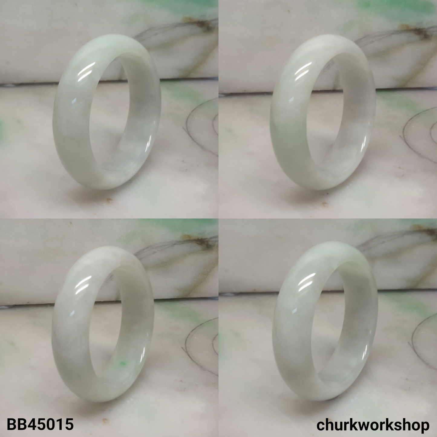 Pale green and lavender baby bangle