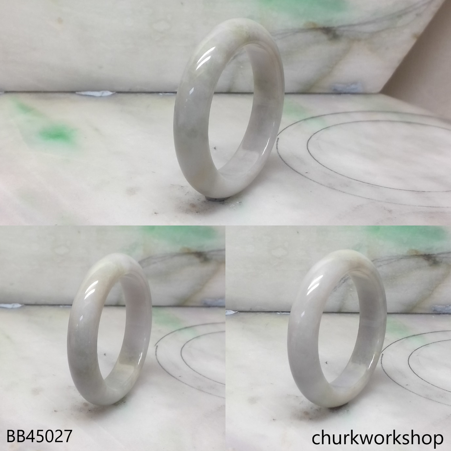 Pale lavender with pale green baby bangle