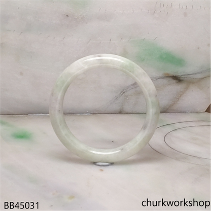 Pale green jade children bangle