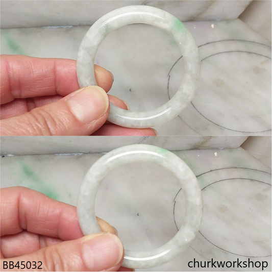Pale green jade baby bangle