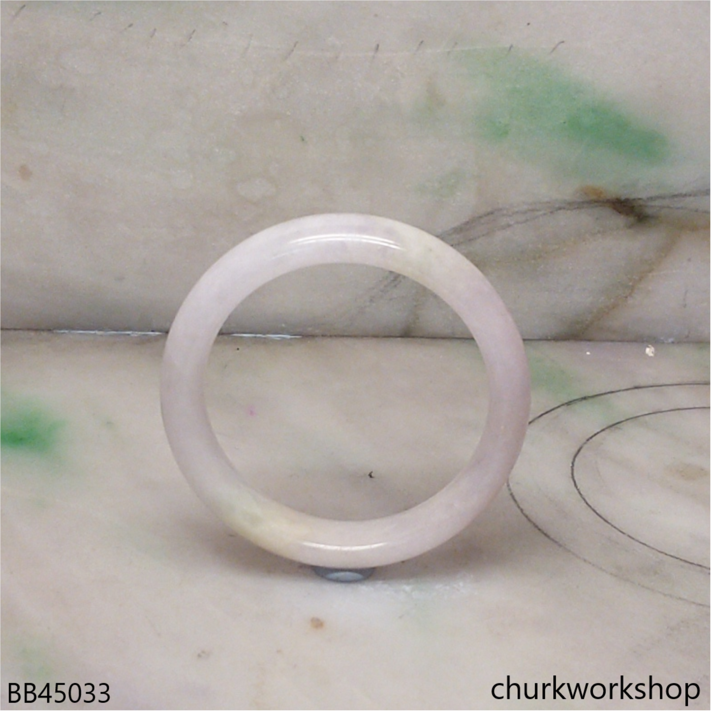 Lavender jade baby bangle