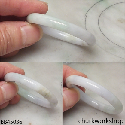 Pale lavender mix pale green baby jade bangle
