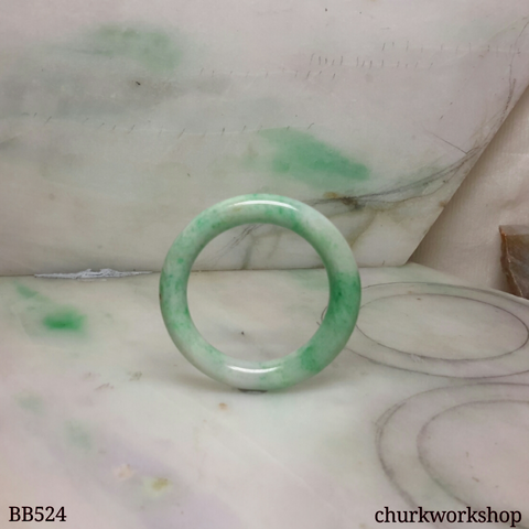 Apple green baby jade bangle
