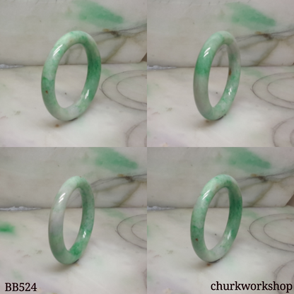 Apple green baby jade bangle