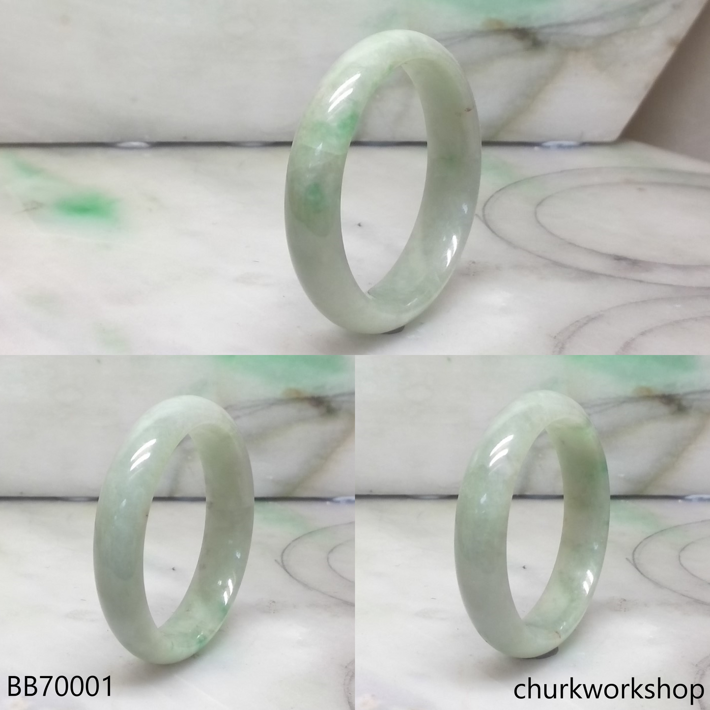 Pale green baby bangle