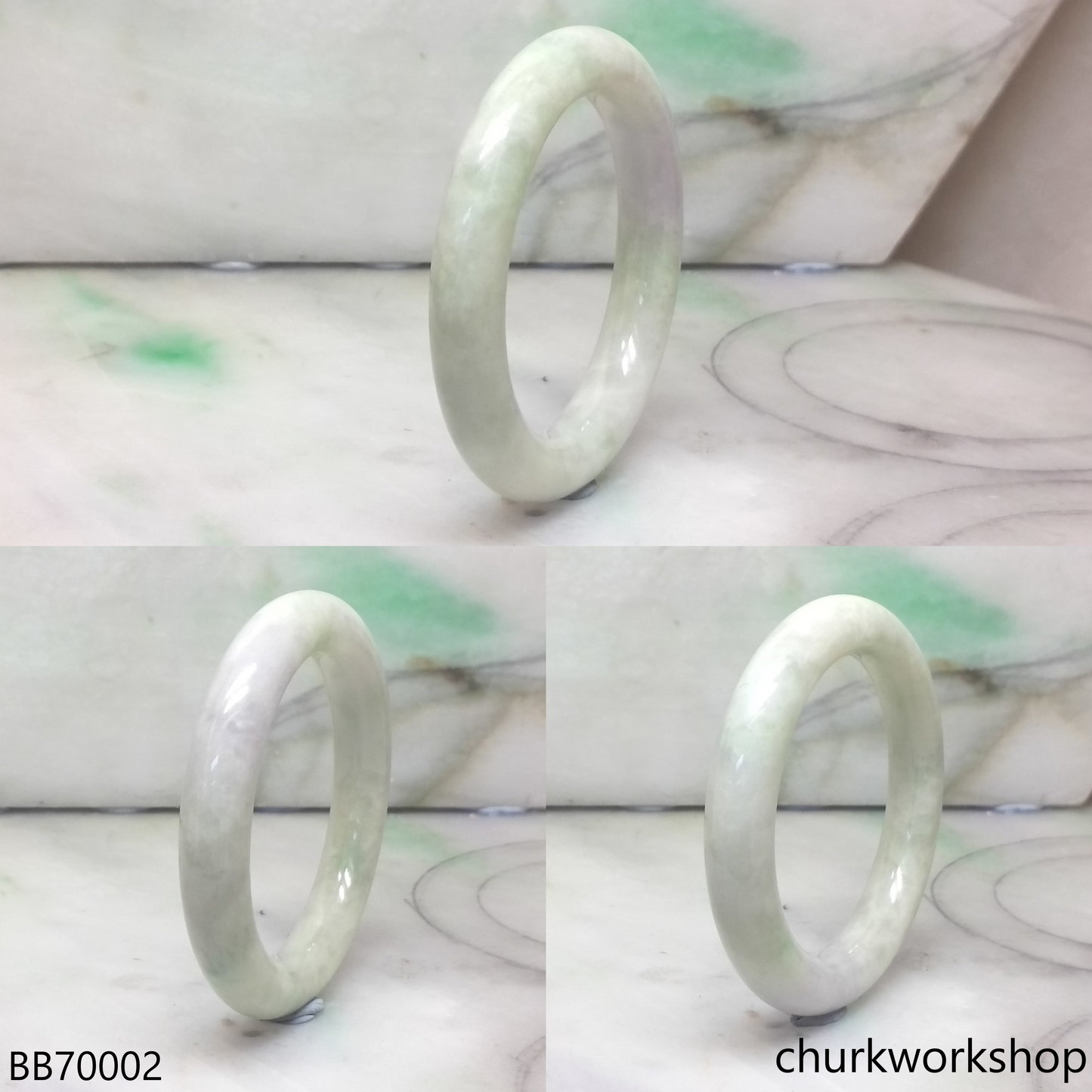 Pale green mix lavender baby bangle