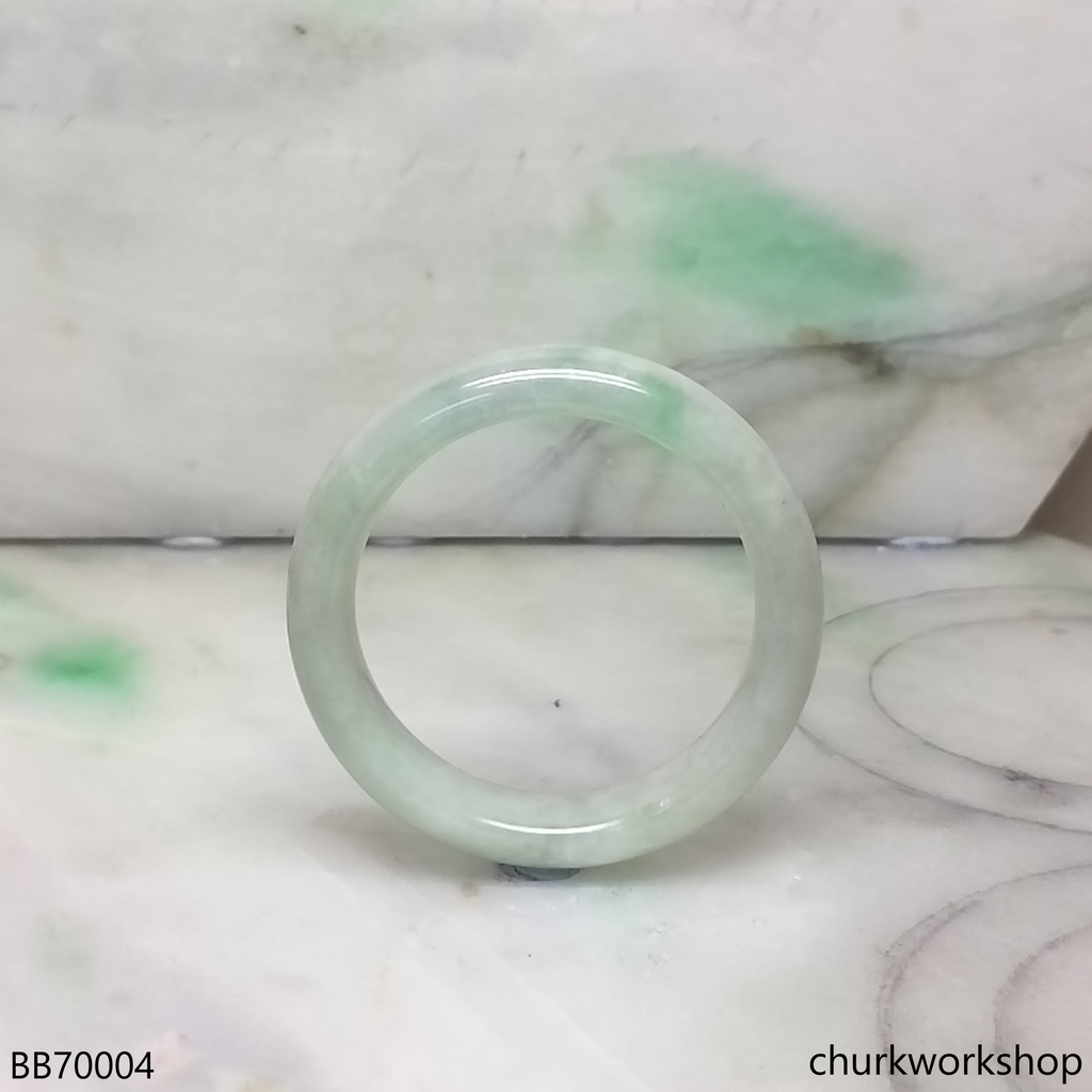 Pale green with splotches green baby bangle