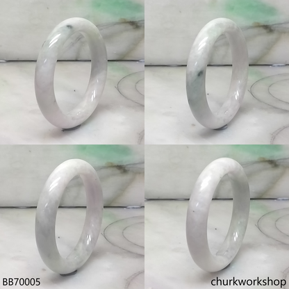 Pale lavender with splotches green baby bangle
