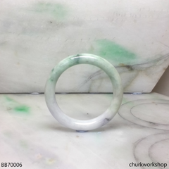 Pale lavender with splotches green baby bangle