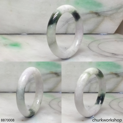 Pale lavender with splotches green baby bangle